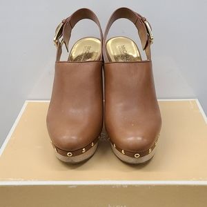 Michael Kors Beatrice Sling Luggage Leather Sandal